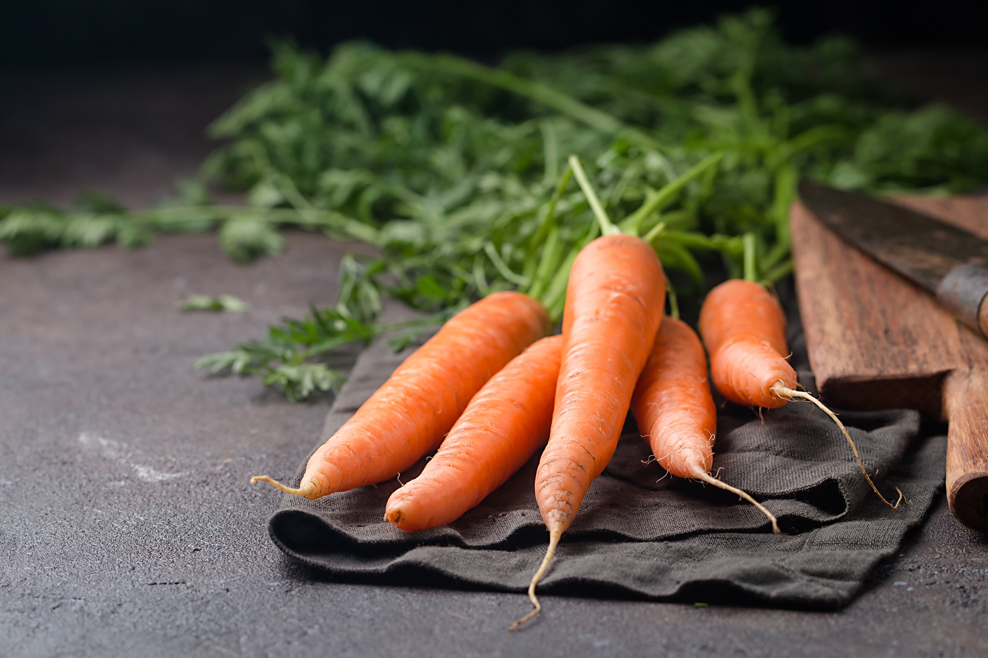 Fresh and sweet carrot